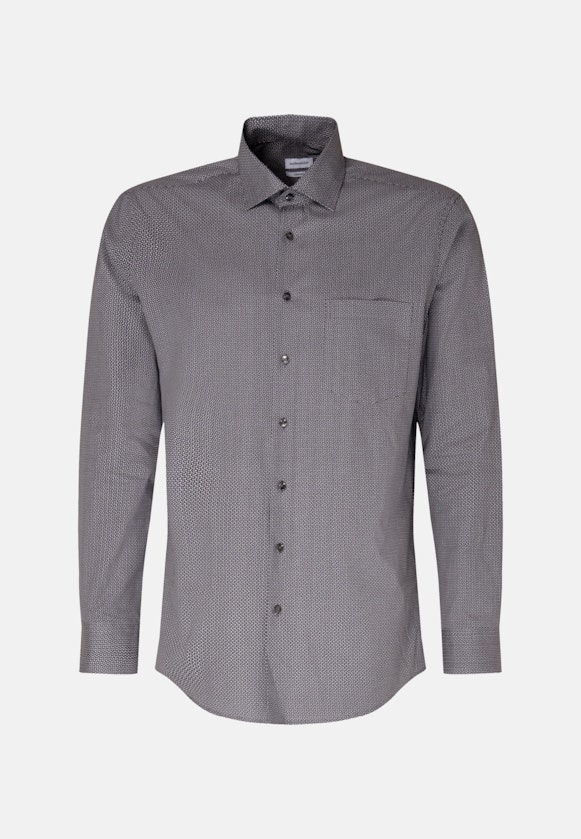 Comfort Chemise d'affaires Imprimé in Gris |  Seidensticker Onlineshop