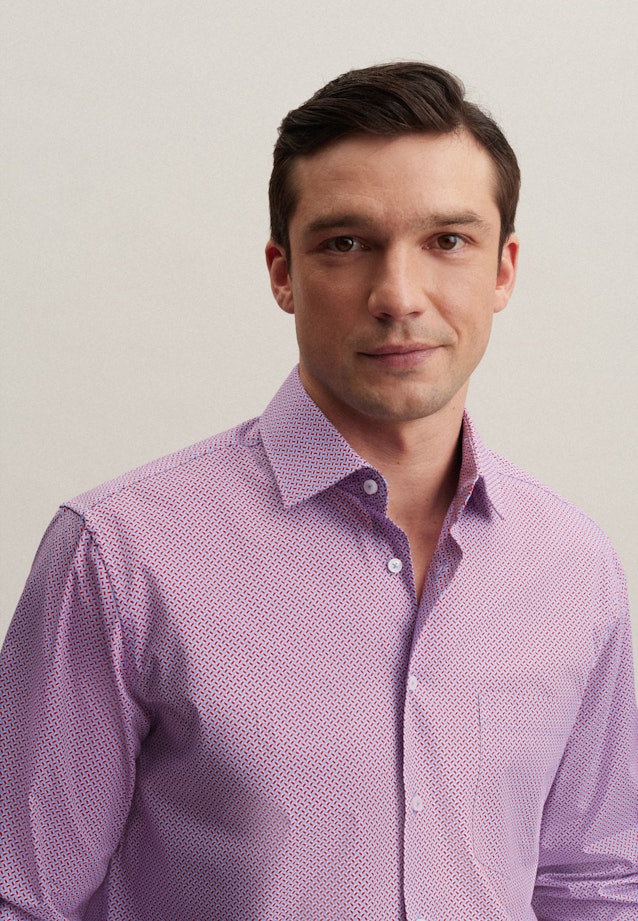 Comfort Business shirt Print in Red |  Seidensticker Onlineshop