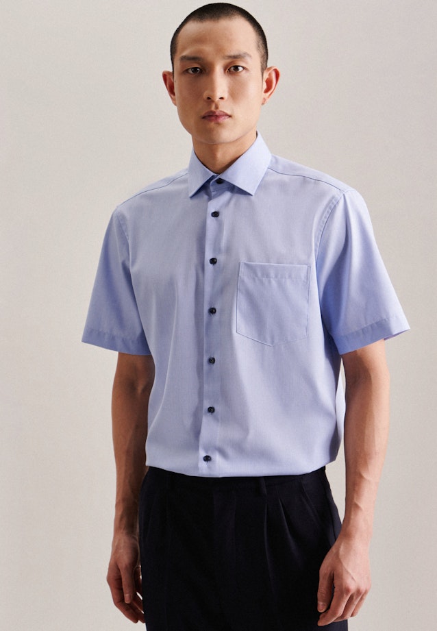 Comfort Chemise d'affaires Uni in Bleu Clair |  Seidensticker Onlineshop