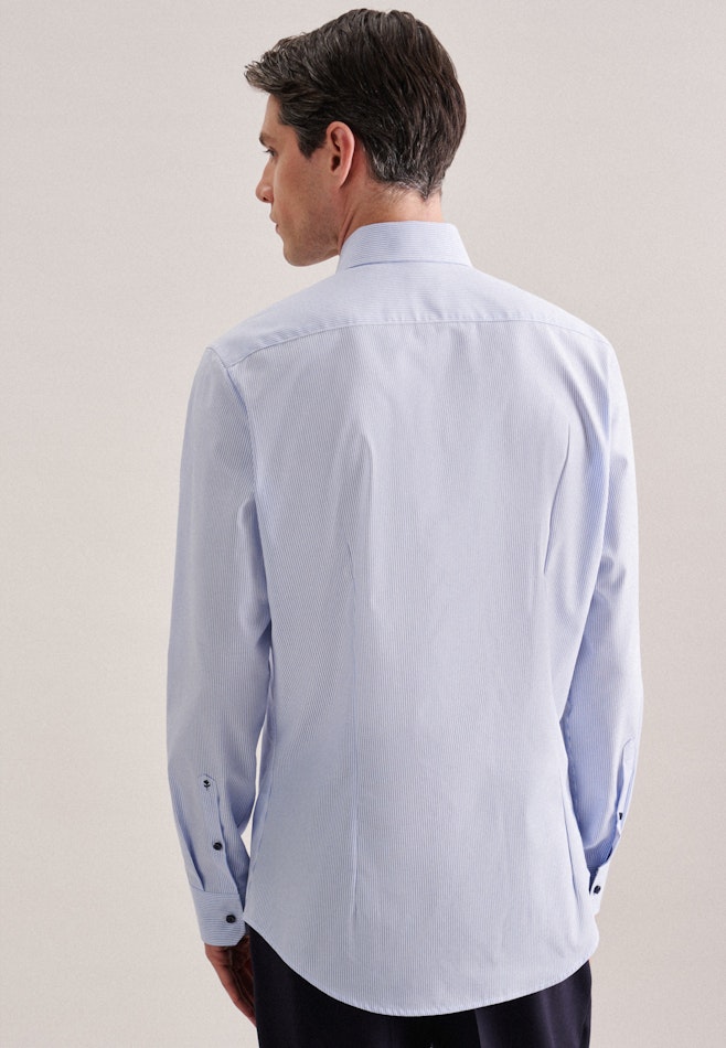 Slim Chemise Business A Rayures dans Bleu Clair | Boutique en ligne Seidensticker