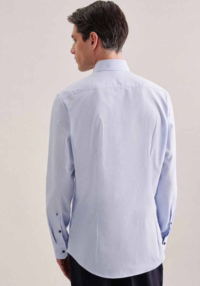 Slim Business Hemd Streifen in Hellblau | Seidensticker Onlineshop