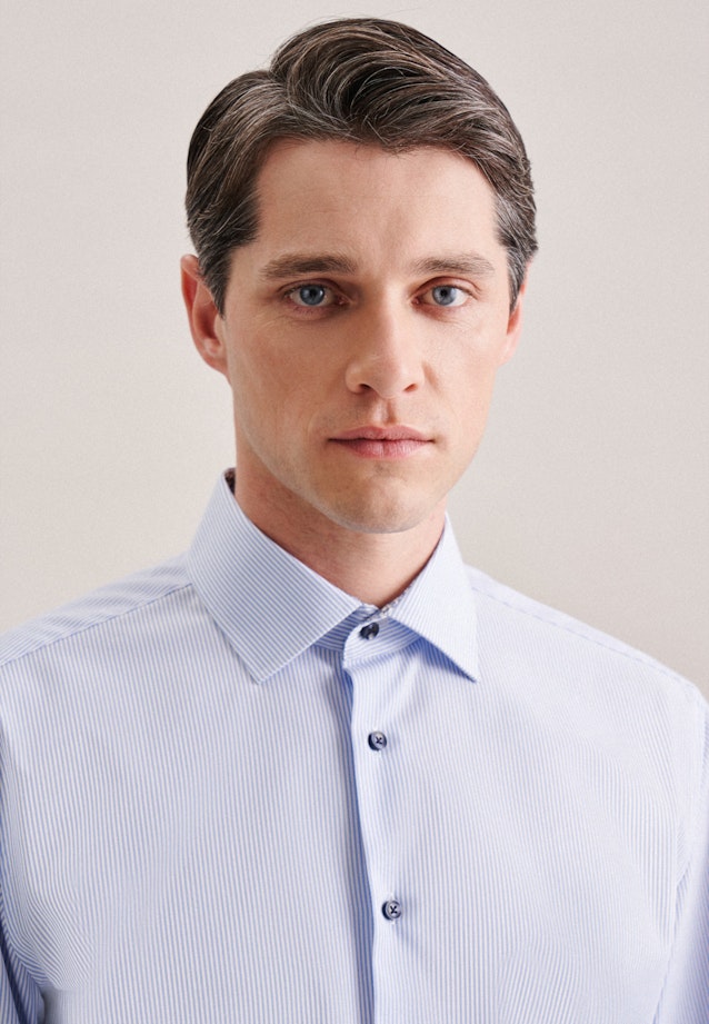 Slim Chemise d'affaires rayures in Bleu Clair |  Seidensticker Onlineshop