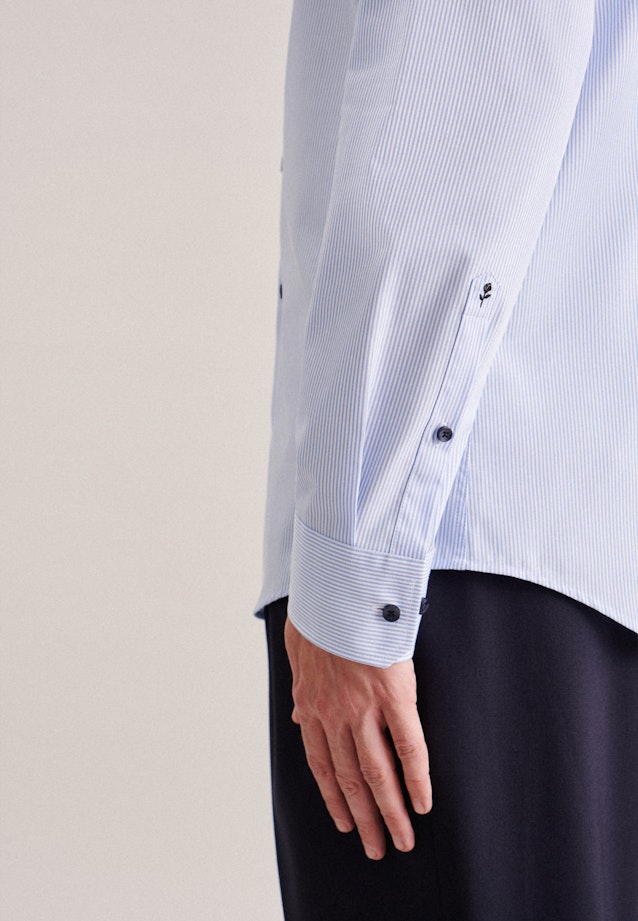 Slim Chemise d'affaires rayures in Bleu Clair |  Seidensticker Onlineshop
