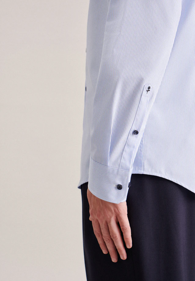 Slim Chemise d'affaires rayures in Bleu Clair |  Seidensticker Onlineshop