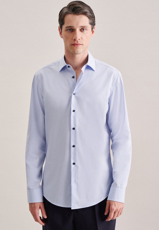 Slim Chemise d'affaires rayures in Bleu Clair |  Seidensticker Onlineshop