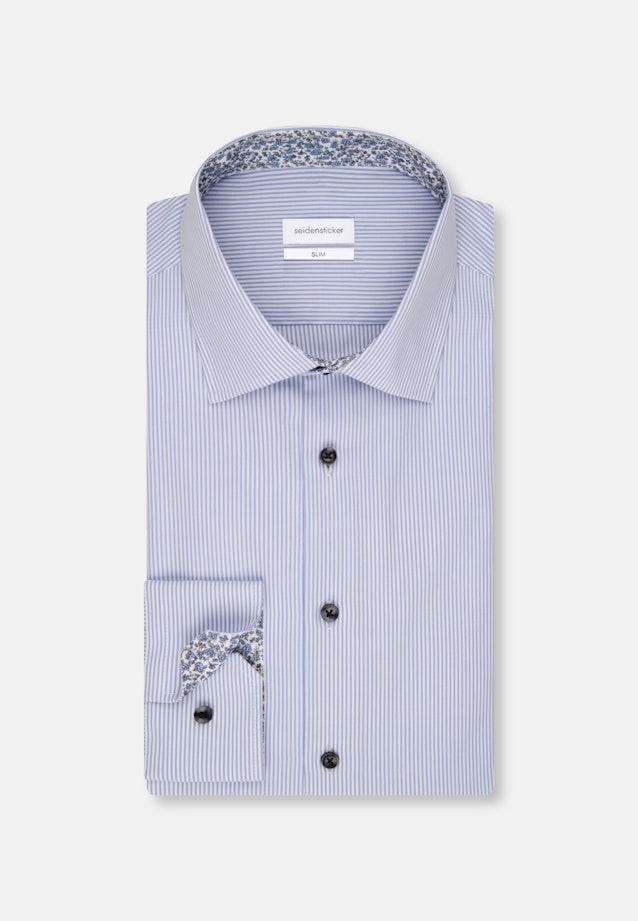 Slim Chemise d'affaires rayures in Bleu Clair |  Seidensticker Onlineshop