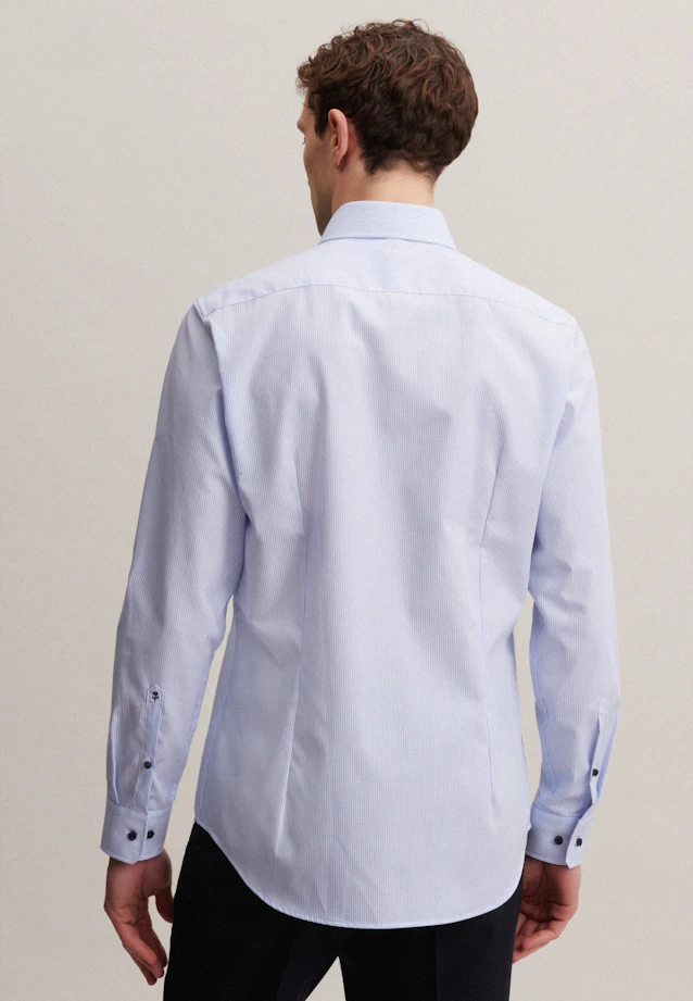 Shaped Chemise d'affaires rayures in Bleu Clair |  Seidensticker Onlineshop
