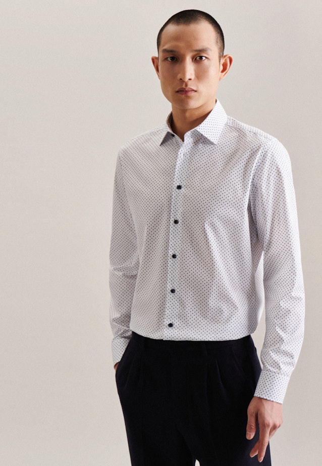 Shaped Chemise d'affaires Imprimé in Bleu Clair |  Seidensticker Onlineshop