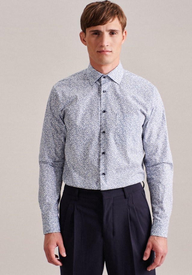 Business Shirt in Regular with Kent-Collar in Light Blue | Seidensticker Onlineshop