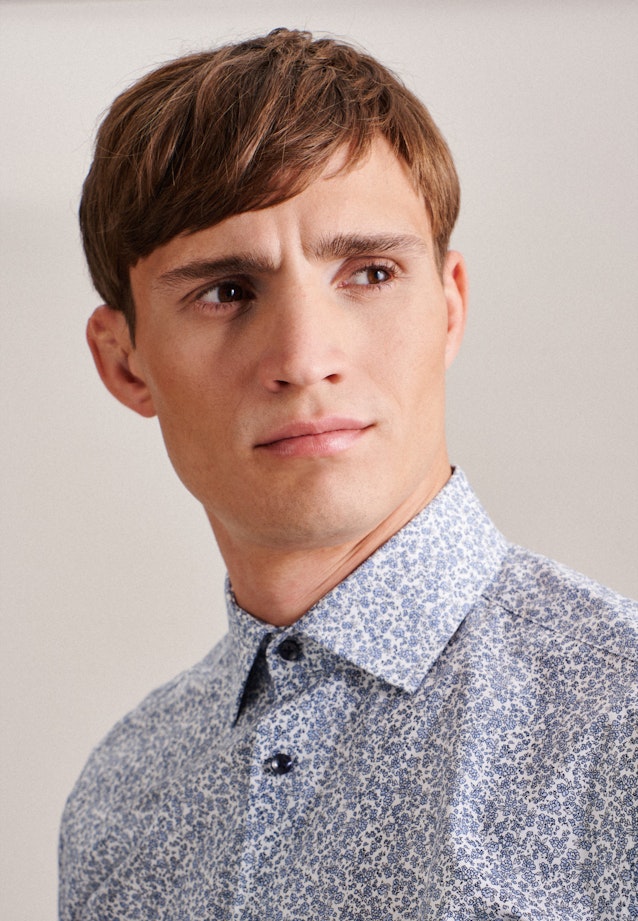Regular Business Hemd Floral in Hellblau |  Seidensticker Onlineshop
