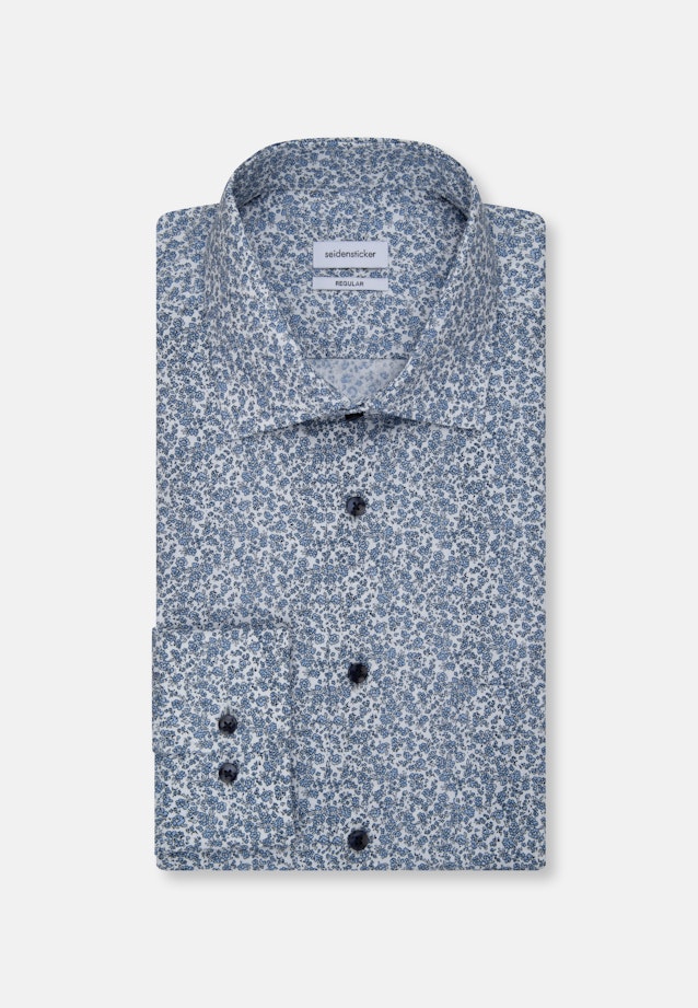 Regular Business Hemd Floral in Hellblau |  Seidensticker Onlineshop
