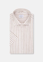 Shaped Business Hemd Streifen in Braun |  Seidensticker Onlineshop