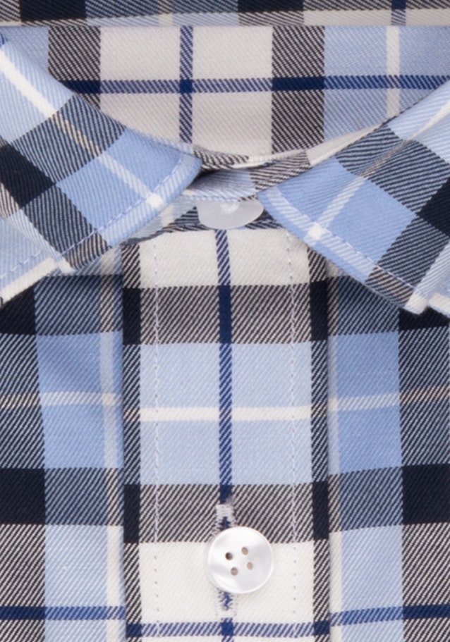 Non-iron Twill Business Shirt in X-Slim with Button-Down-Collar in Dark Blue | Seidensticker Onlineshop