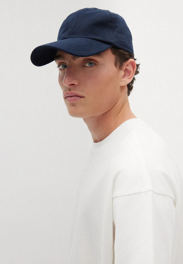 Regular Cap Uni in Dark Blue |  Seidensticker Onlineshop