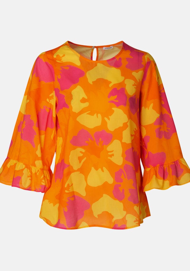 3/4-sleeve Voile Shirt Blouse in Orange |  Seidensticker Onlineshop