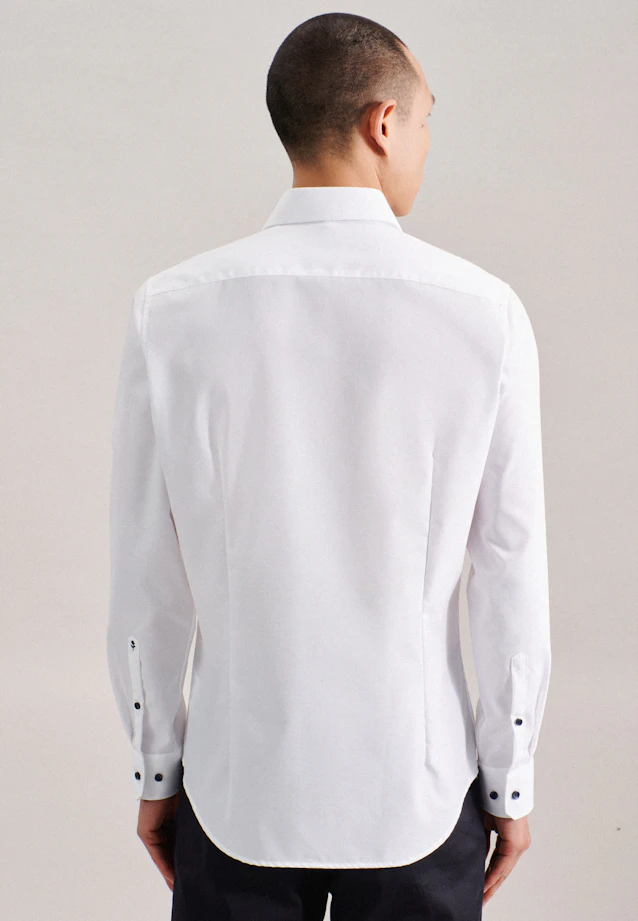 Shaped Business Hemd Uni in Weiß |  Seidensticker Onlineshop