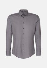 Poplin Business Shirt in Slim with Kent-Collar and extra long sleeve in Grey |  Seidensticker Onlineshop