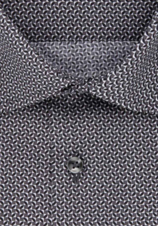 Shaped Business Hemd Druck in Grau | Seidensticker Onlineshop