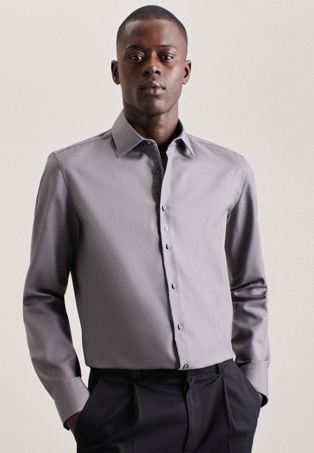 Shaped prodtyp Print in Grey |  Seidensticker Onlineshop