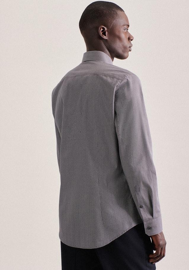 Chemise Business Shaped Col Kent manches extra-longues in Gris |  Seidensticker Onlineshop