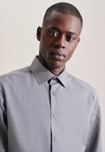 Poplin Business Shirt in Shaped with Kent-Collar and extra long sleeve in Grey |  Seidensticker Onlineshop