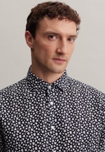 Regular fit Business Hemd Druck in Dunkelblau |  Seidensticker Onlineshop