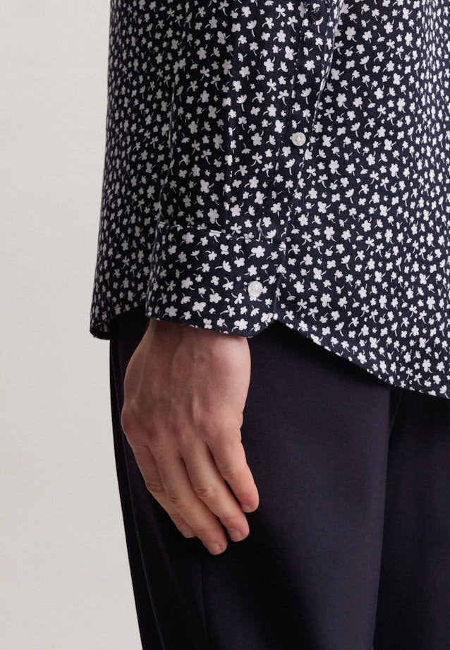 Regular fit Business Hemd Druck in Dunkelblau |  Seidensticker Onlineshop