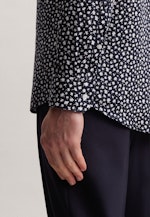 Regular fit Business Hemd Druck in Dunkelblau |  Seidensticker Onlineshop