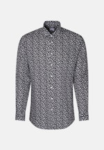 Regular fit Business Hemd Druck in Dunkelblau |  Seidensticker Onlineshop