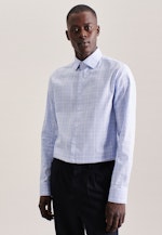 Slim Chemise d'affaires carreaux in Bleu Clair |  Seidensticker Onlineshop