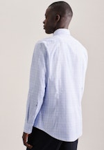 Slim Chemise d'affaires carreaux in Bleu Clair |  Seidensticker Onlineshop