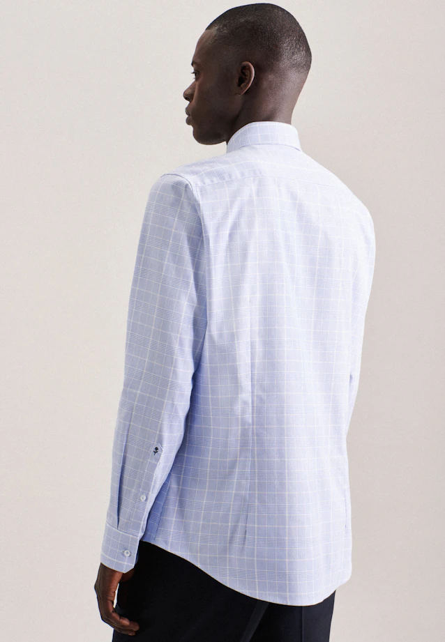 Slim Business Hemd Karo in Hellblau |  Seidensticker Onlineshop