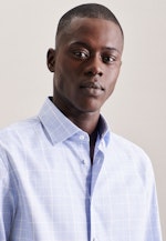 Slim Chemise d'affaires carreaux in Bleu Clair |  Seidensticker Onlineshop