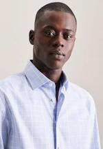 Slim Business Hemd Karo in Hellblau |  Seidensticker Onlineshop