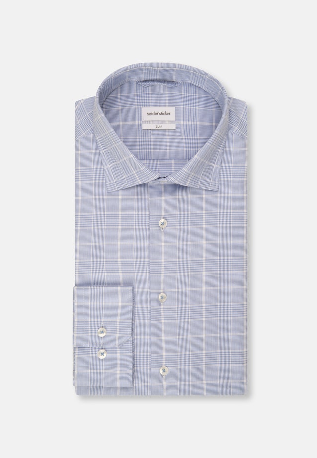 Slim Chemise d'affaires carreaux in Bleu Clair |  Seidensticker Onlineshop