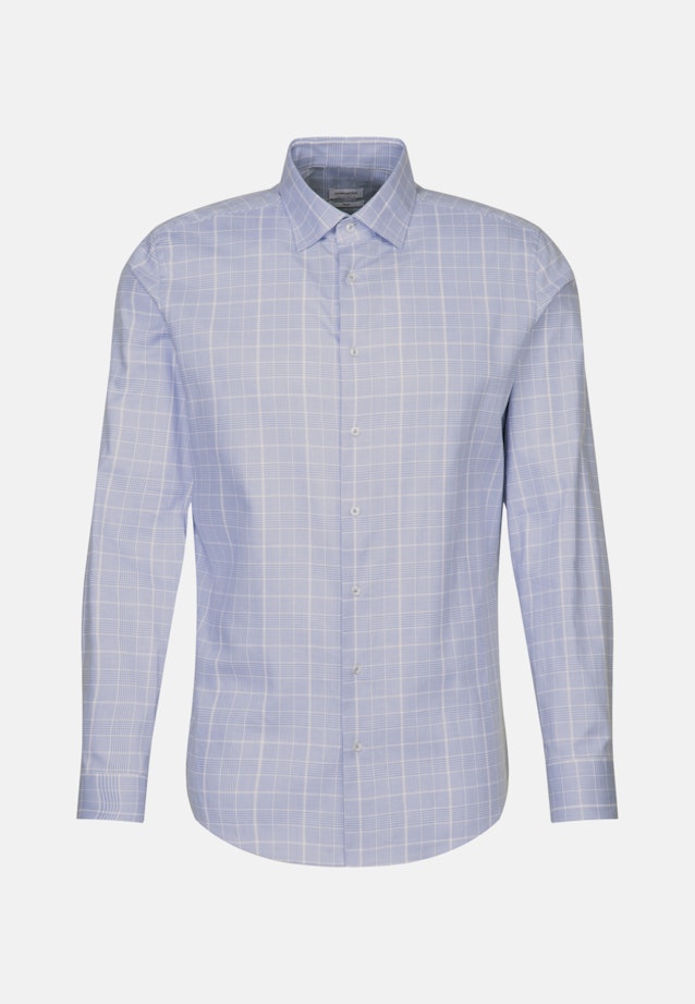 Slim Chemise d'affaires carreaux in Bleu Clair |  Seidensticker Onlineshop
