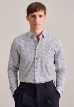 Regular Business shirt Print in Green |  Seidensticker Onlineshop