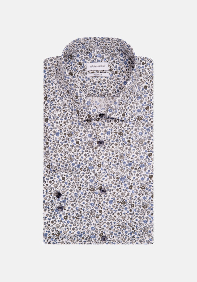 Poplin Business Shirt in Regular with Kent-Collar and extra long sleeve in Green |  Seidensticker Onlineshop