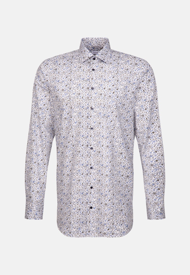 Regular Business shirt Print in Green |  Seidensticker Onlineshop