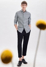 Shaped Business Hemd Druck in Dunkelblau |  Seidensticker Onlineshop