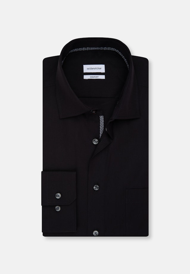 Comfort Chemise d'affaires Uni in Noir |  Seidensticker Onlineshop
