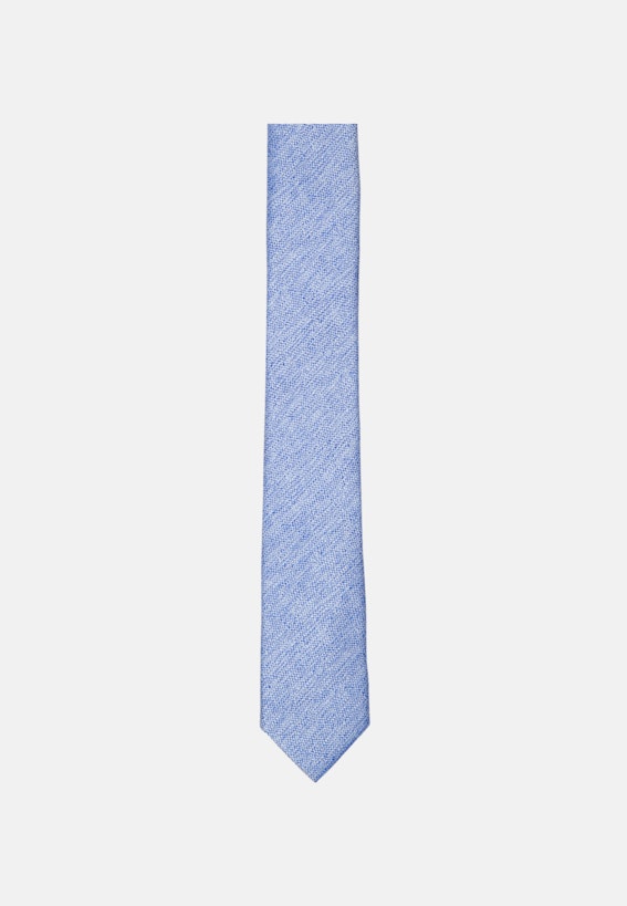 Herren Krawatte aus 100% Seide | Seidensticker mittelblau