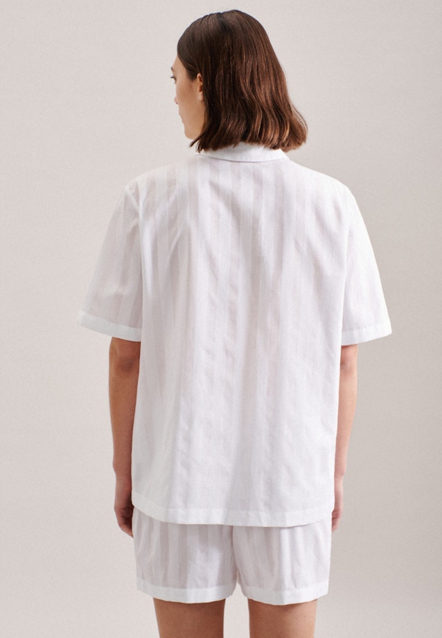 Pyjama Regular Manche Courte in Blanc |  Seidensticker Onlineshop