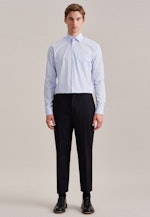 Regular Business shirt Print in Light Blue |  Seidensticker Onlineshop