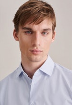 Regular Chemise d'affaires carreaux in Bleu Clair |  Seidensticker Onlineshop