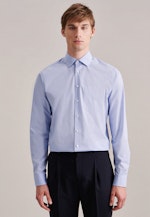 Regular Business Hemd Pepita in Hellblau |  Seidensticker Onlineshop