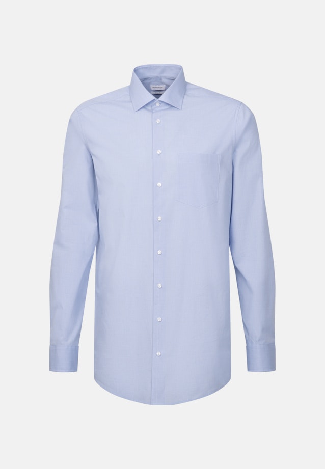 Regular Business Hemd Pepita in Hellblau |  Seidensticker Onlineshop