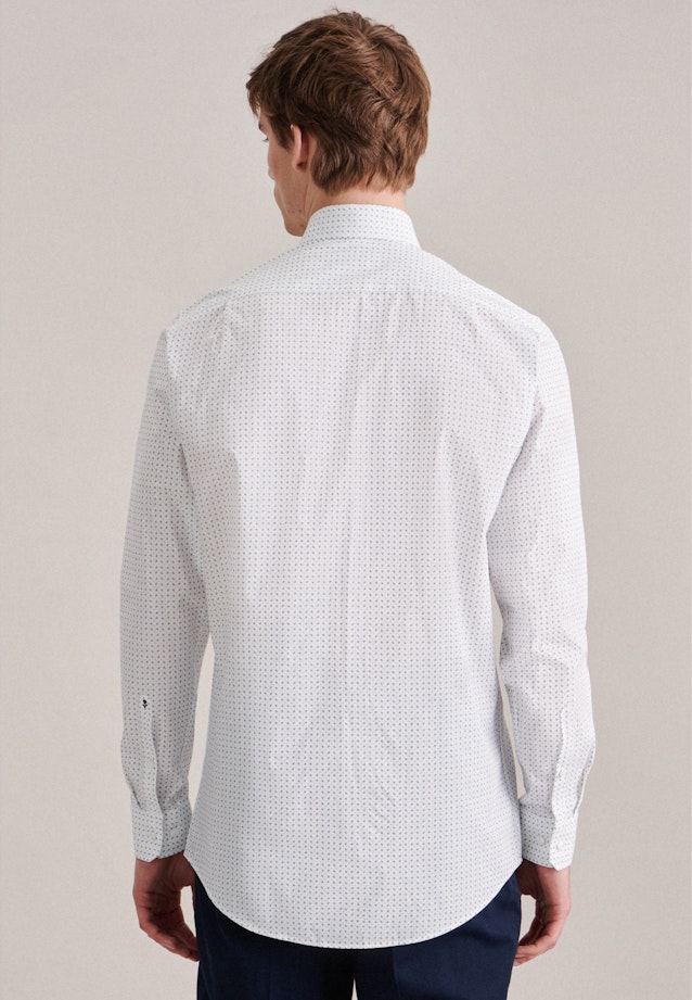 Regular Chemise d'affaires Imprimé in Turquoise |  Seidensticker Onlineshop