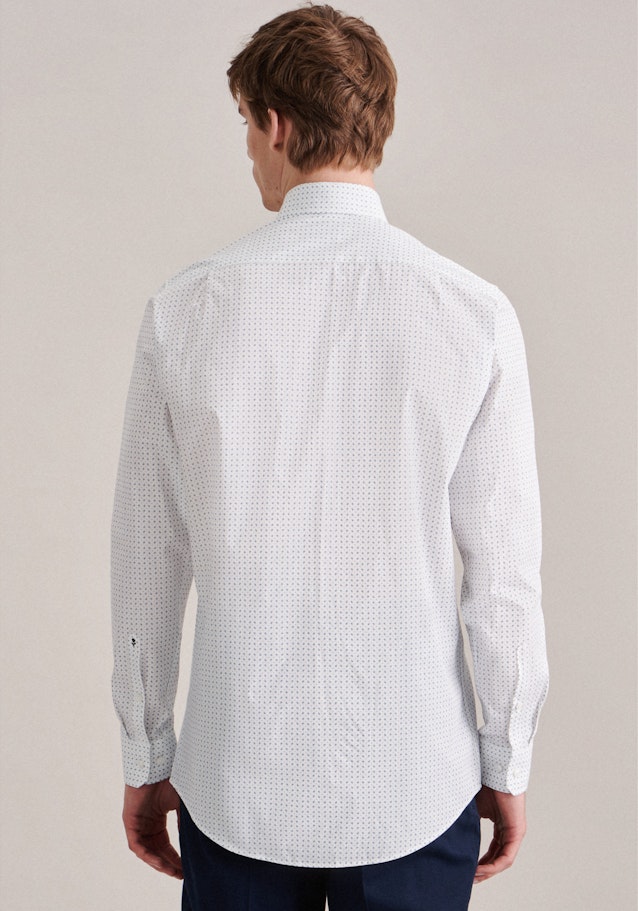 Popeline Business overhemd in Regular with Kentkraag and extra long sleeve in Turquoise |  Seidensticker Onlineshop