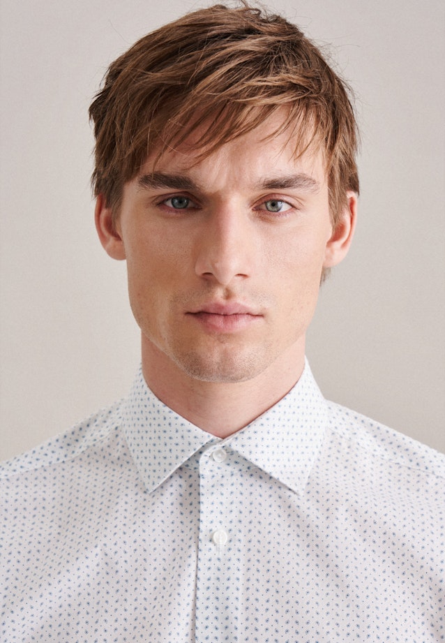 Regular Chemise d'affaires Imprimé in Turquoise |  Seidensticker Onlineshop